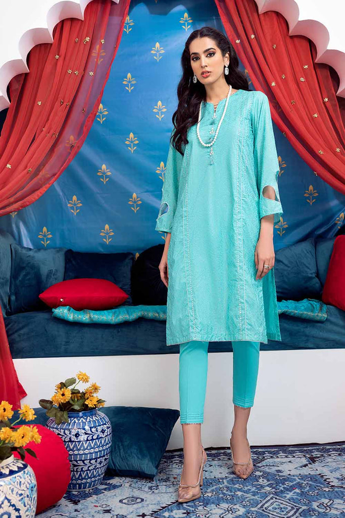 Gul Ahmed Sunheri – 2 PC Lawn Glitter Printed Suit FE-12207