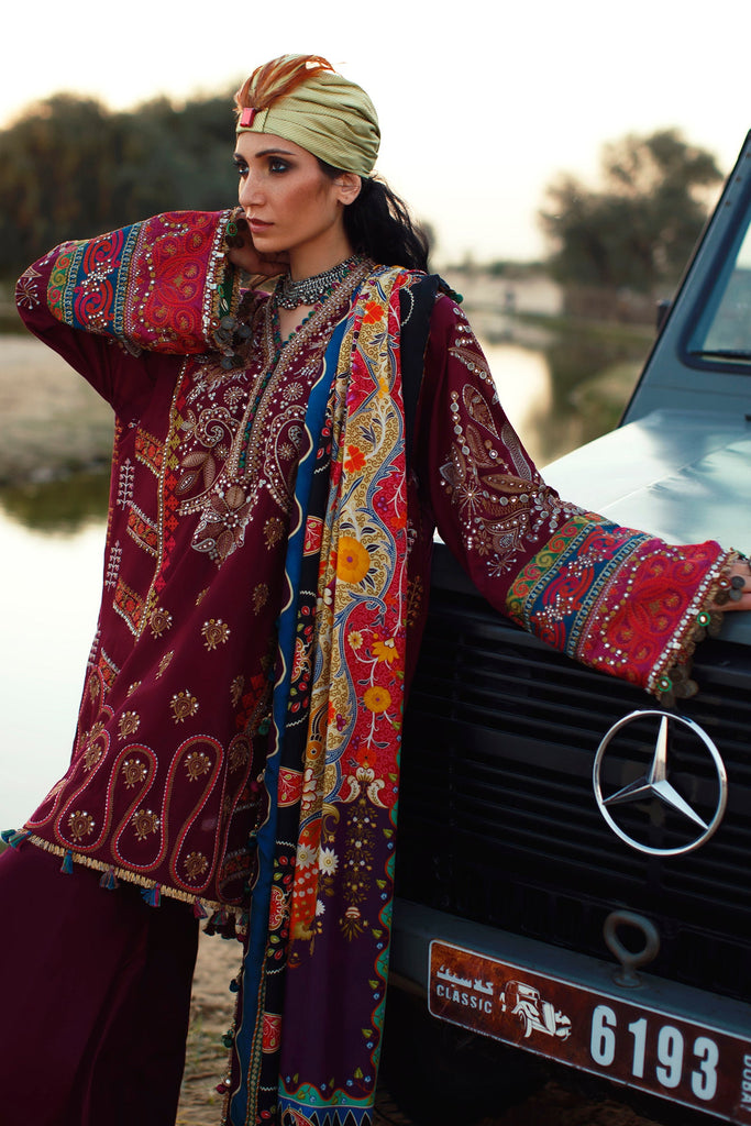 Élan Luxury Lawn Collection 2022 – EL22-04 A (MAHROSH)