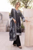 Gul Ahmed Monochrome Black & White – 3PC Unstitched Embroidered Lawn Suit with Organza Neckline B-32024