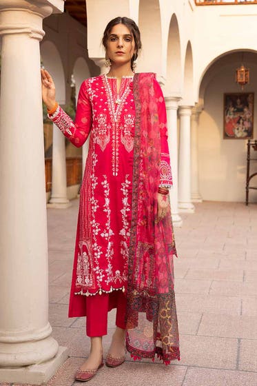 Gul Ahmed 3PC Suit with Khaddi Net Dupatta CN-32015