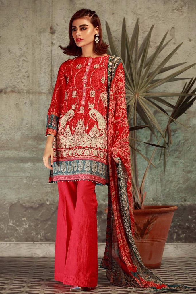 Khaadi Mid Summer Collection 2017 – Pink F17505