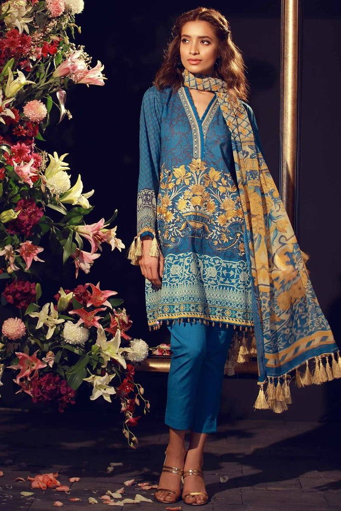 Khaadi Summer Lawn Collection 2018 Vol-2 – F18207 Blue