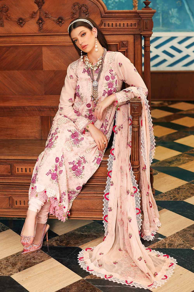 Gul Ahmed Summer 2023 - Premium Collection – 3PC Embroidered Swiss Voile Suit With Embroidered Chiffon Dupatta LSV-32006