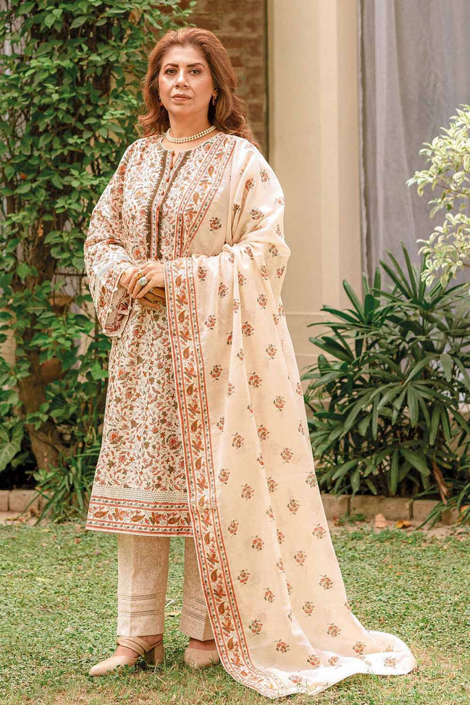 Gul Ahmed Summer 2023 - Tribute Collection – 3PC Lawn Lacquer Printed Suit CL-32265 A