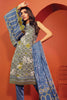 AlKaram Winter Collection – Three Piece Printed Twill Suit With Printed Twill Viscose Dupatta – FW-12.1-20-Blue