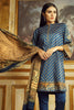 AlKaram Winter Collection 2019 – 3 Piece Printed Twill Viscose Suit with Printed Shawl – FW-16.1-19-Blue