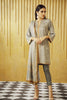 AlKaram Winter Collection 2019 – 3 Piece Printed Twill Viscose Suit with Twill Viscose Dupatta – FW-18.1-19-Grey