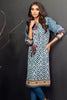 AlKaram Winter Collection – Two Piece Embroidered Khaadar Suit With Dyed Khaddar Trouser – FW-21.1-20-Blue