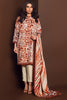 AlKaram Winter Collection – Two Piece Printed Plain Viscose Suit With Printed Plain Viscose Dupatta – FW-27.1-20-Brown