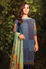 AlKaram Winter Collection – Three Piece Embroidered Khaddar Suit With Printed Khaddar Dupatta – FW-41-20-Blue