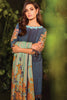 AlKaram Winter Collection – Three Piece Embroidered Khaddar Suit With Printed Khaddar Dupatta – FW-41-20-Blue