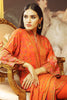 AlKaram Winter Collection 2019 – 3 Piece Embroidered Plain Viscose Suit with Plain Viscose Dupatta – FW-9.1-19-Orange