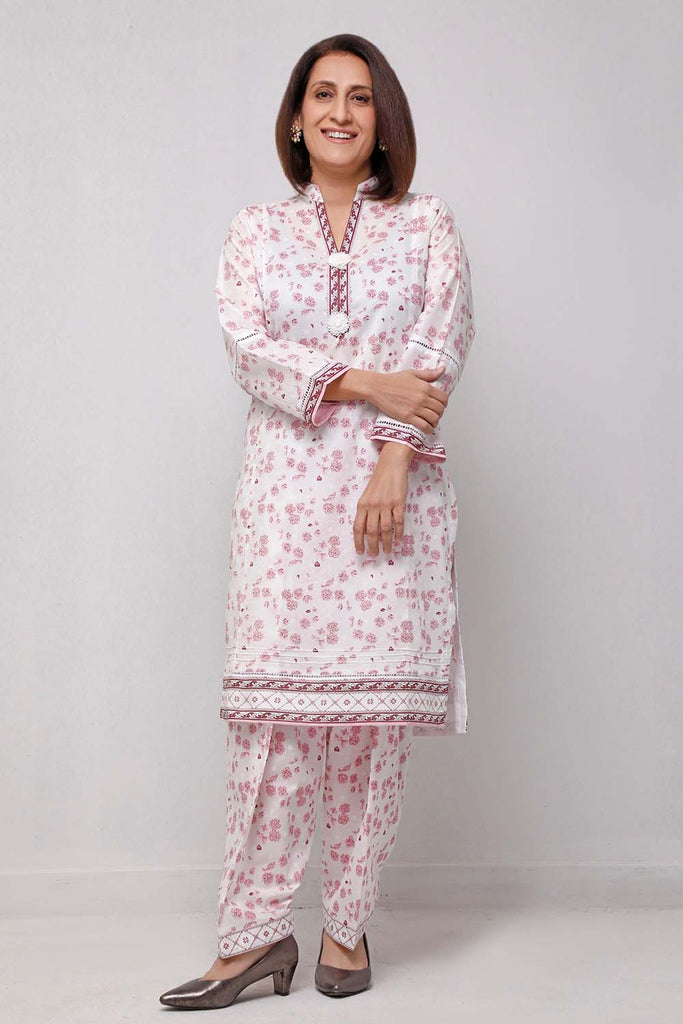 Gul Ahmed Summer Basic Lawn 2021 · 1PC Unstitched Lacquer Printed Lawn Fabric SL-899 A