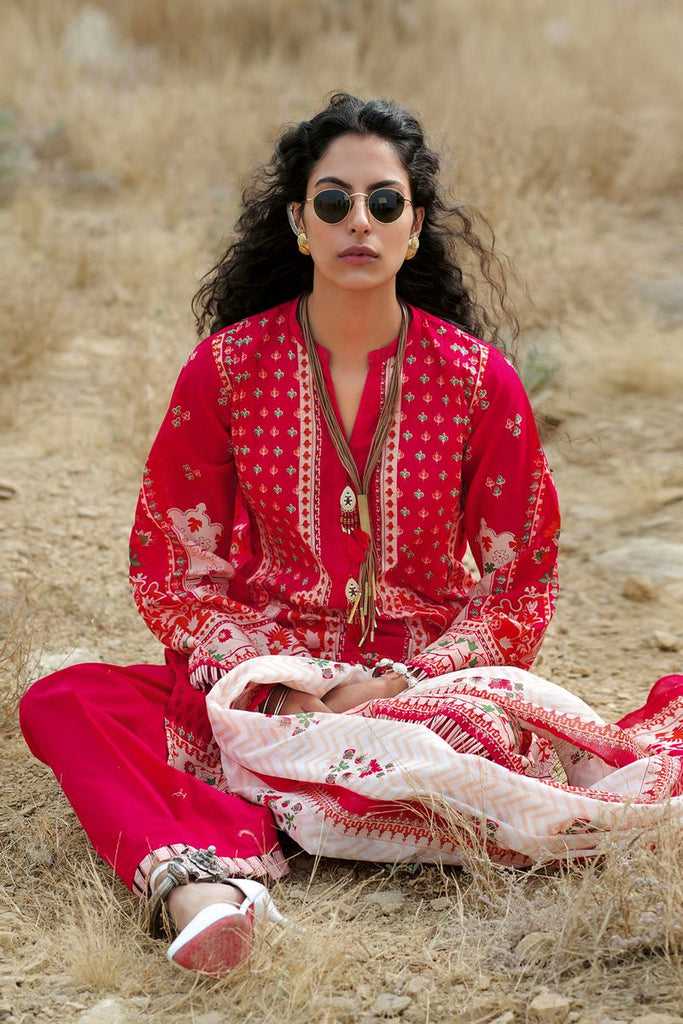 Gul Ahmed Summer 2020 – Basic Collection – 3PC Unstitched Lawn Suit CL-814 B