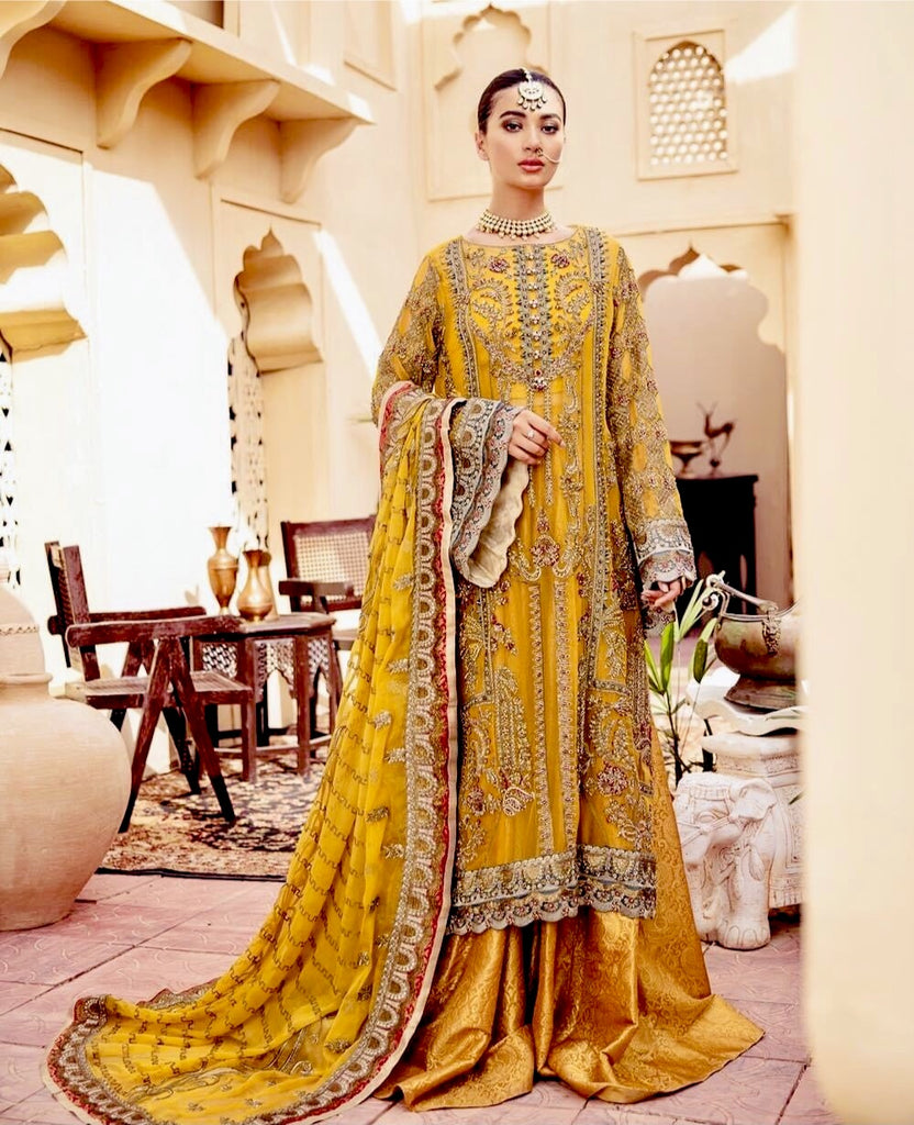 Freesia by Maryum N Maria Luxury Chiffon Collection 2021 – Golden Touch FH-03