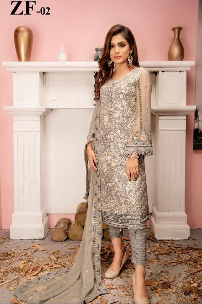 Zainab Fazlani Luxury Soirëe Mbroidered Chiffon Edition 2020 – ZF-02