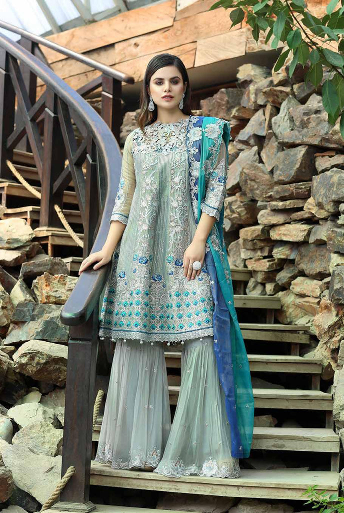 Eshaal Luxury Embroidered Festive Eid Chiffon Collection by Emaan Adeel – EA09