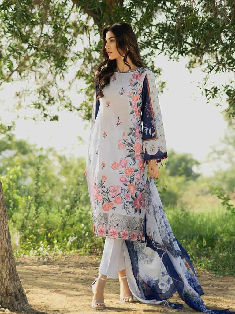 Gul Ahmed Malmal Collection Vol-2 2019 – Sea Blue SSM-21