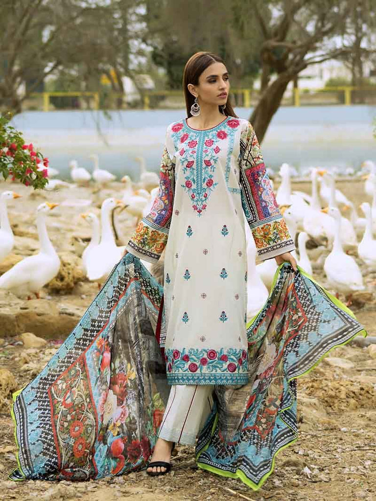 Gul Ahmed Malmal Collection Vol-2 2019 – Cream SSM-25