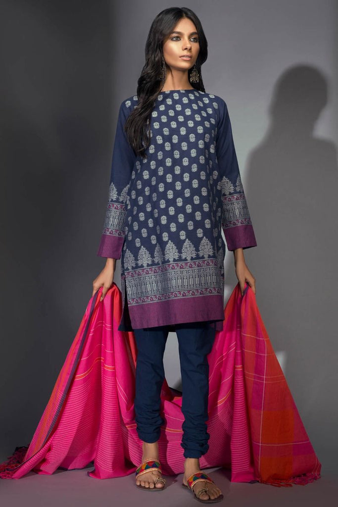 Khaadi Winter Tales Vol-2 – JA17709 Navy Blue 3Pc