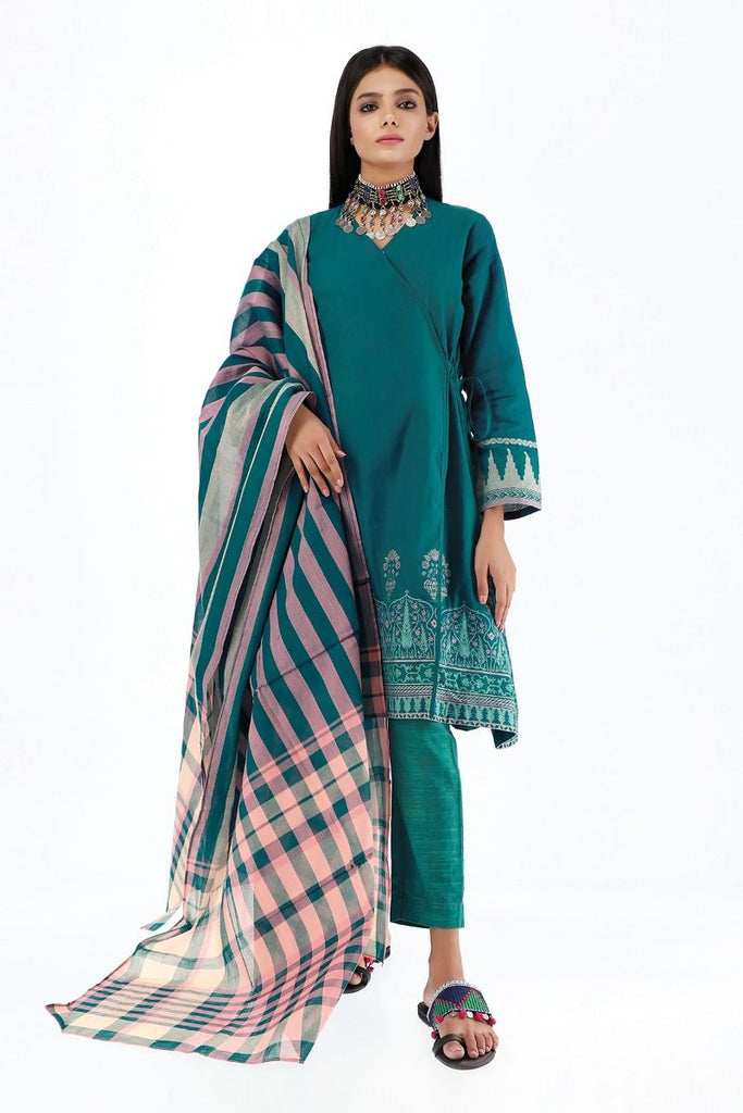 Khaadi Winter Escape Collection 2019 – JA19513-Green-3Pc