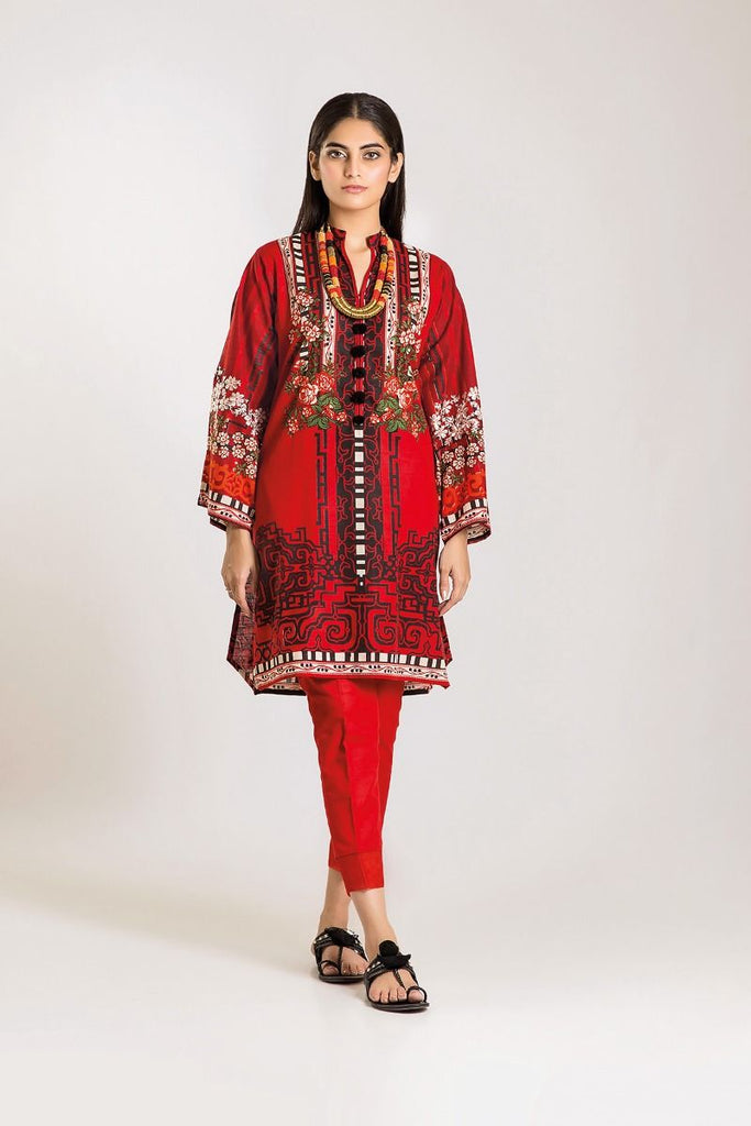 Khaadi Winter Vibe Collection 2019 – KI19503 Red 2Pc