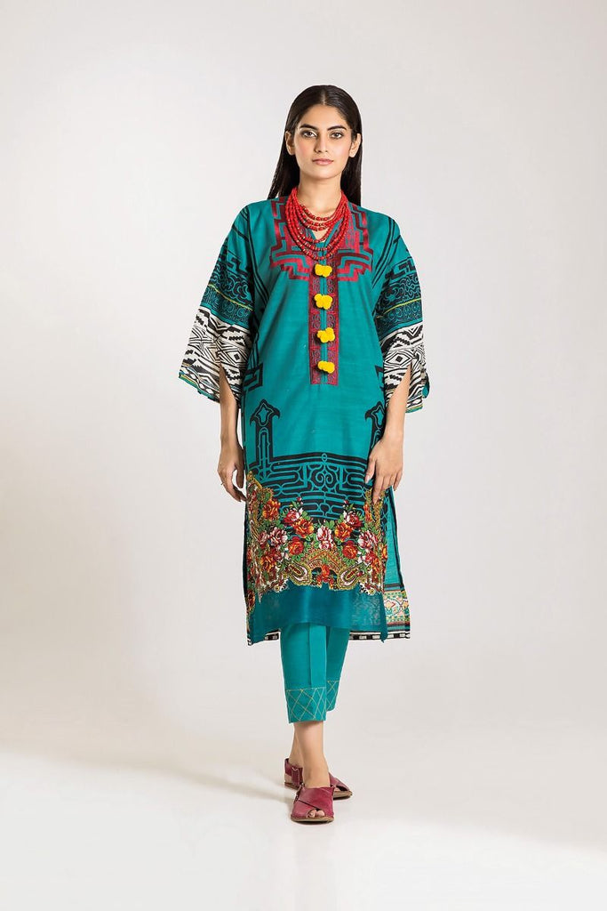 Khaadi Winter Vibe Collection 2019 – KI19504 Blue 2Pc