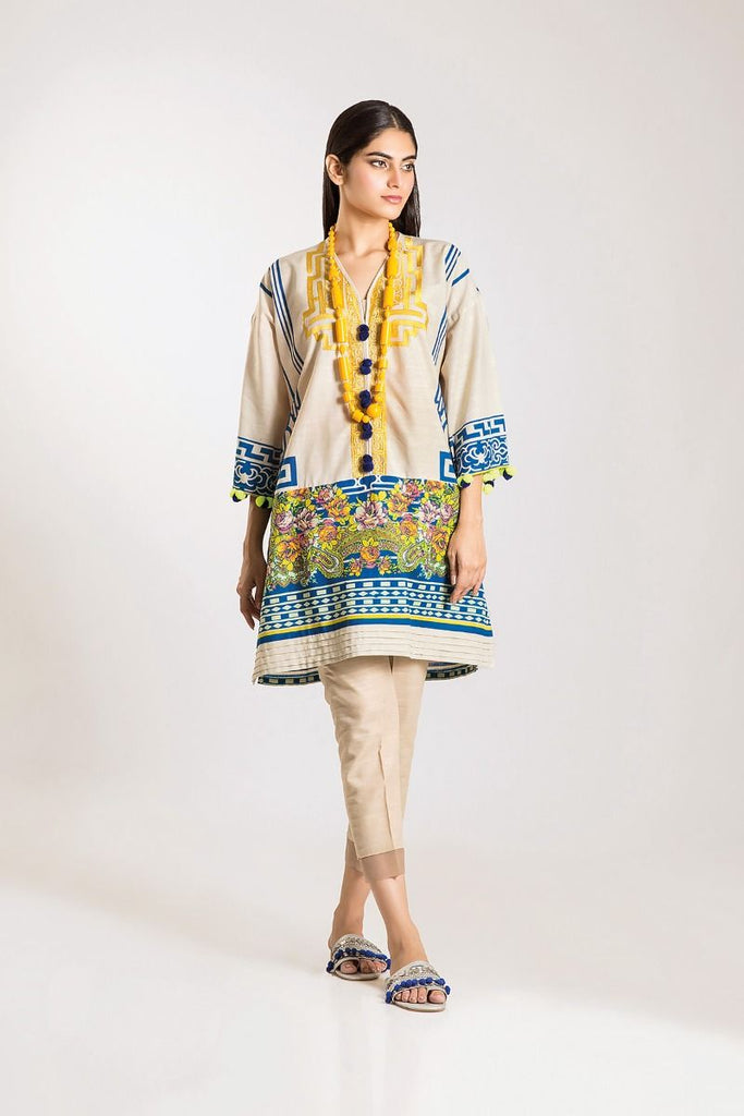 Khaadi Winter Vibe Collection 2019 – KI19504 White 2Pc