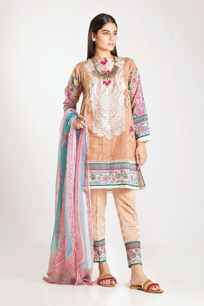 Khaadi Winter Escape Collection 2019 – KR19502-Beige-3Pc