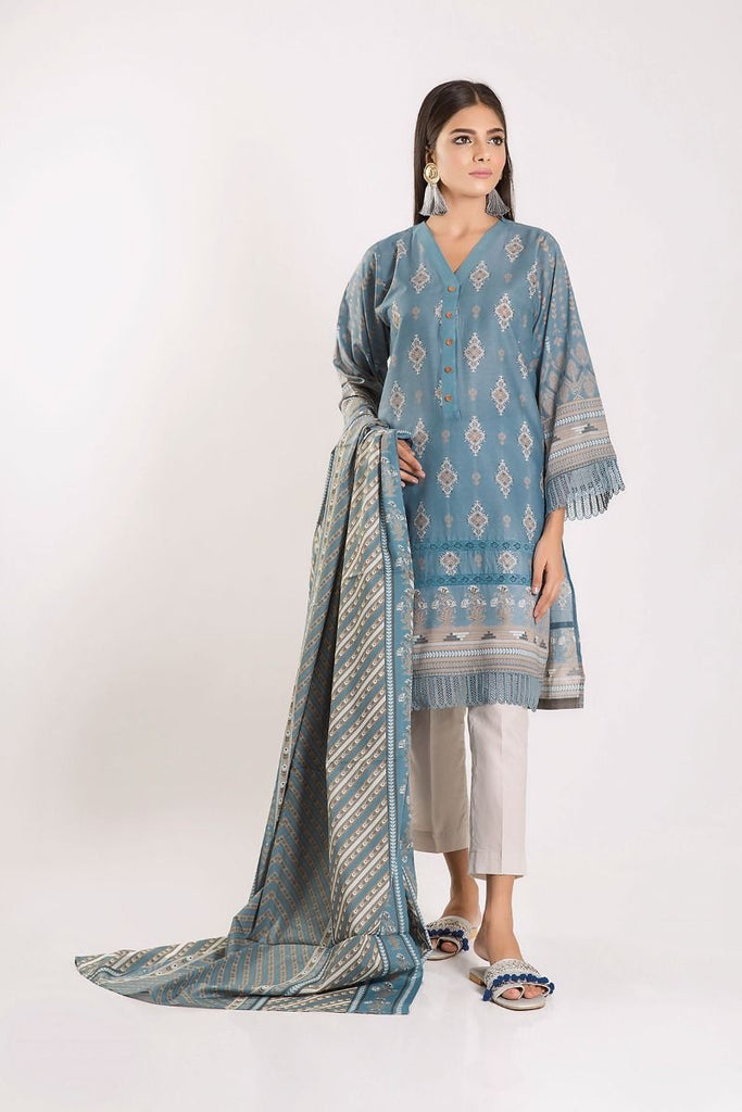 Khaadi Autumn Collection 2019 – L19413 Blue 2Pc