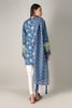 Khaadi Spring Collection 2021 – 2PC Suit · Printed Kameez Dupatta · L21111 Blue