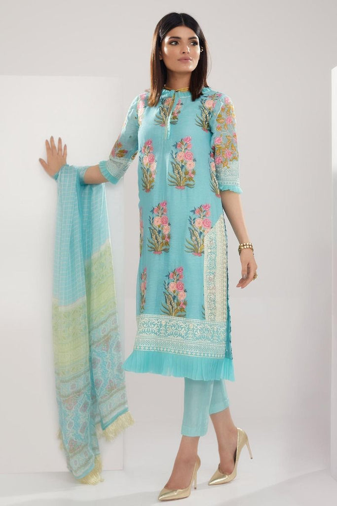 Khaadi Luxury Collection 2018 – LCC18203 Green