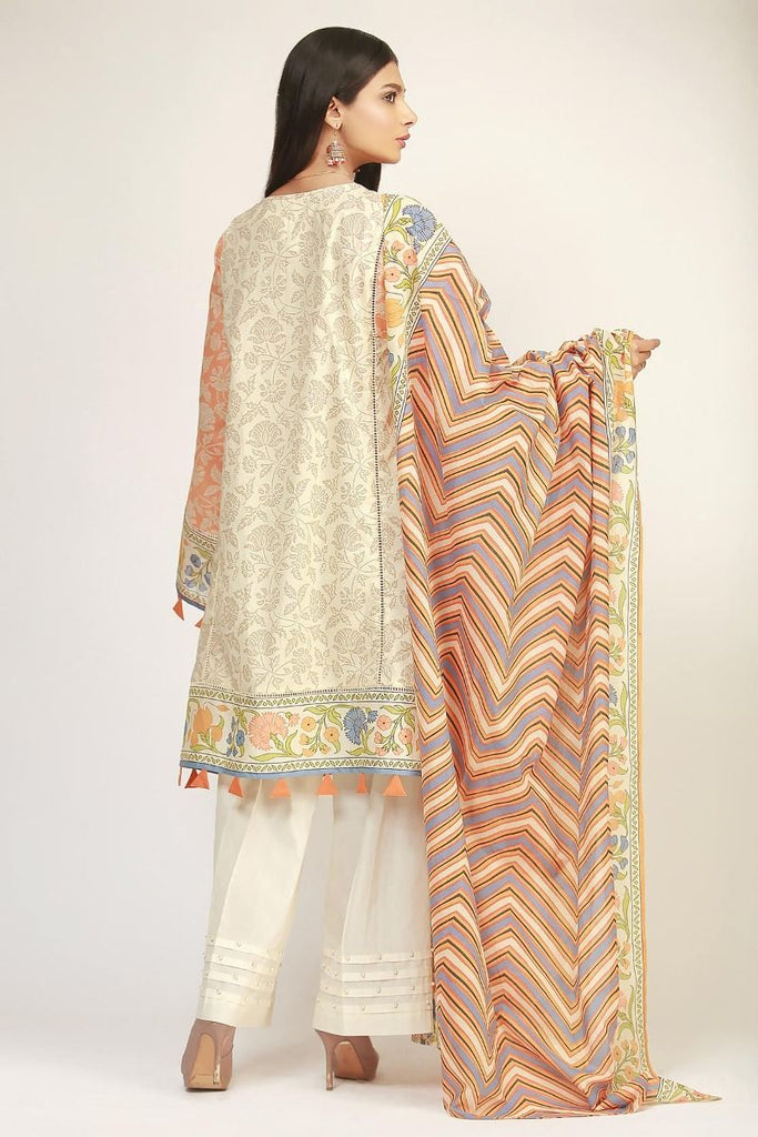 Khaadi The Tale of Spring Lawn Collection 2019 – LR19123 Beige 2Pc