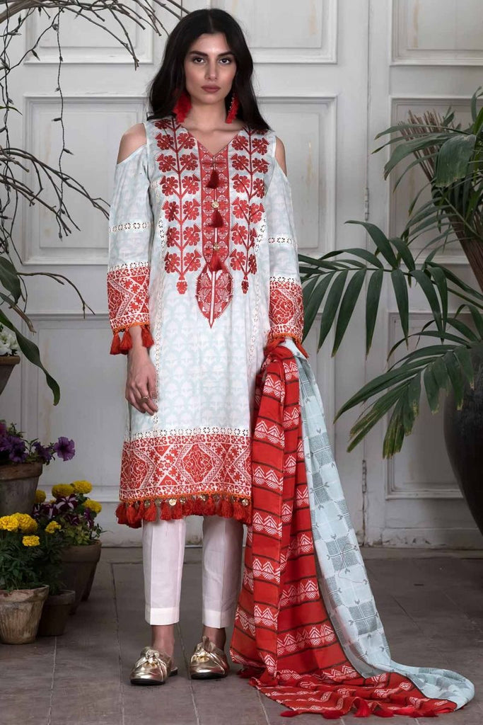 Khaadi Summer Lawn Collection 2018 Vol-2 – M18202 Blue