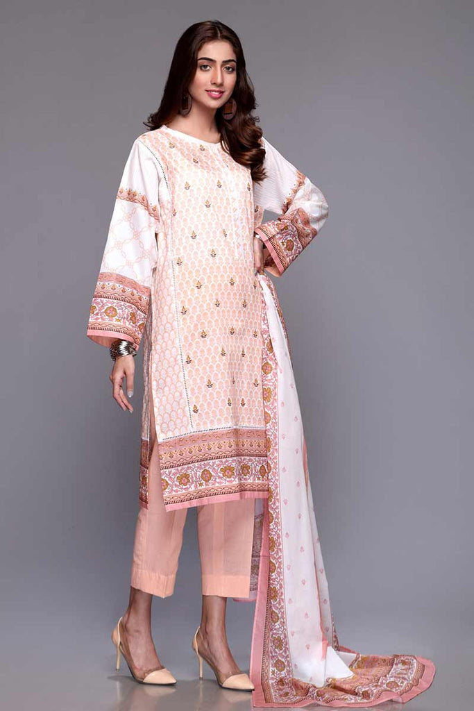 Gul Ahmed Summer 2020 – Basic Collection – 3PC Unstitched Lawn Suit CL-701 B