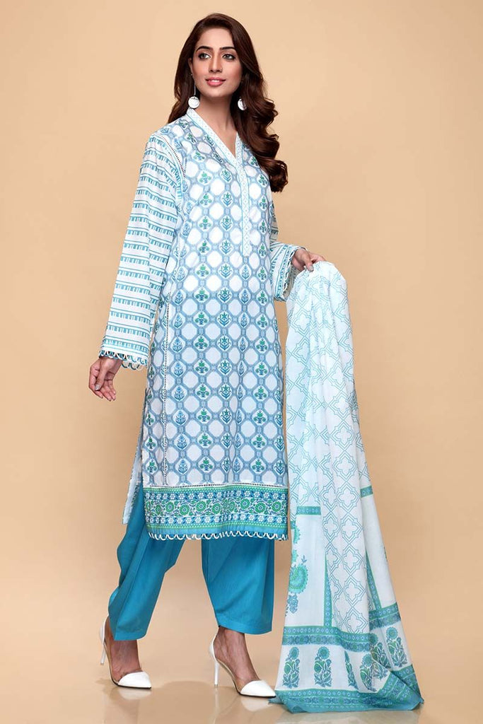 Gul Ahmed Summer 2020 – Basic Collection – 3PC Unstitched Lawn Suit CL-664 A