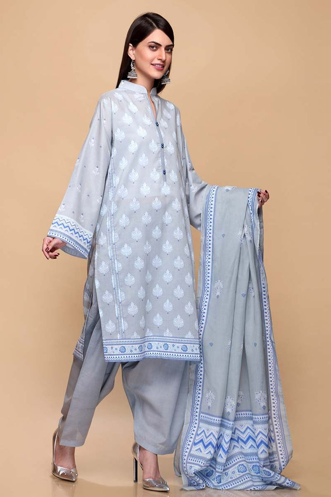 Gul Ahmed Summer 2020 – Basic Collection – 3PC Unstitched Lawn Suit CL-663 B