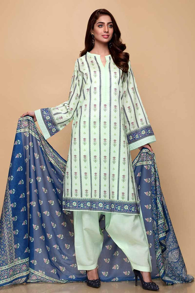 Gul Ahmed Summer 2020 – Basic Collection – 3PC Unstitched Lawn Suit CL-716 B