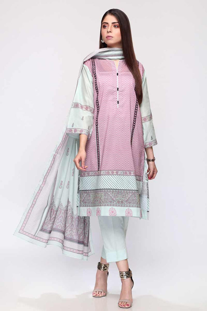 Gul Ahmed Summer 2020 – Basic Collection – 3PC Unstitched Lawn Suit CL-676 A