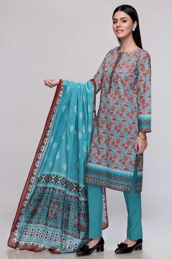 Gul Ahmed Summer 2020 – Basic Collection – 3PC Unstitched Lawn Suit CL-708 B