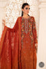 MARIA.B Luxury Chiffon Collection – MPC-22-205-Burnt Orange and Rust