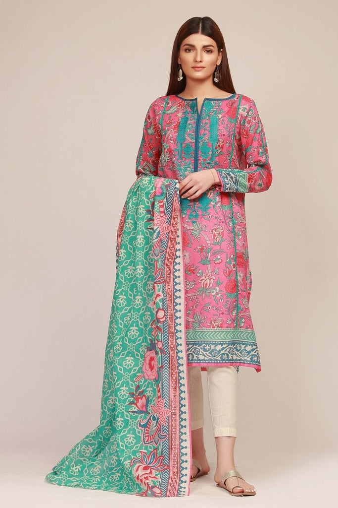 Khaadi The Tale of Spring Lawn Collection 2019 – MR19103 Pink 2Pc