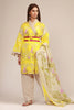 Khaadi The Tale of Spring Lawn Collection 2019 – MR19109 Yellow 2Pc