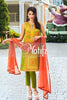 Motifz Embroidered Lawn Collection '15 Vol 2 – Olive Green 1007 - YourLibaas
 - 1