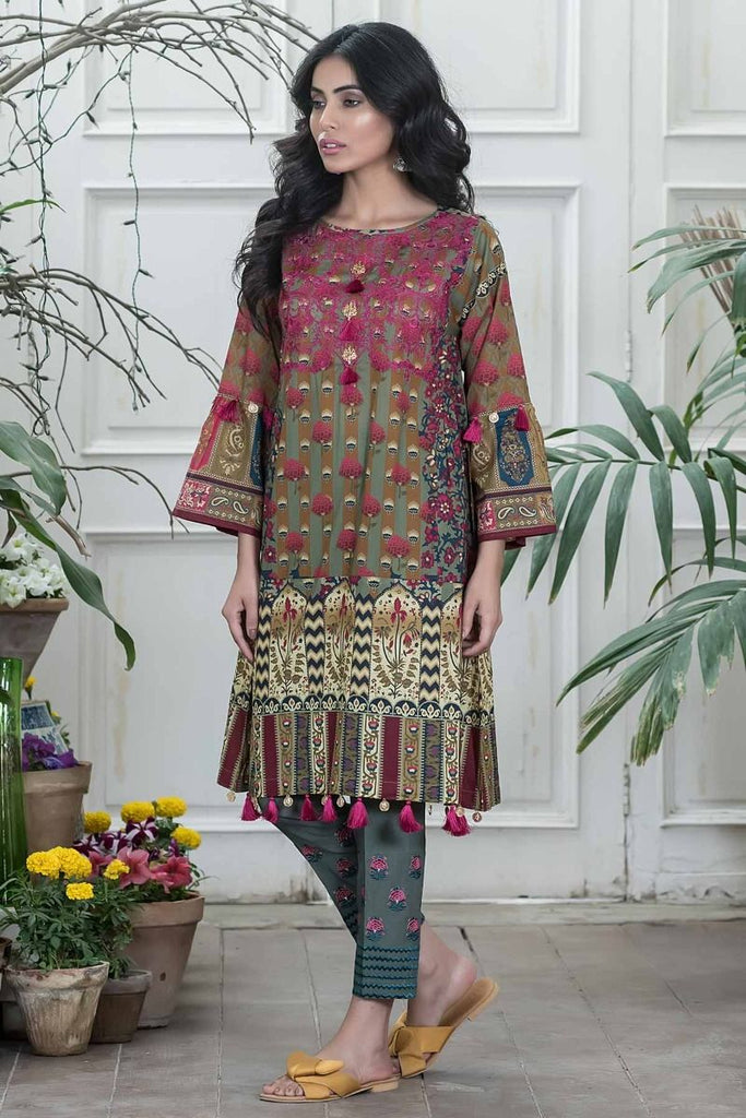 Khaadi Summer Lawn Collection 2018 Vol-2 – N18201 Green