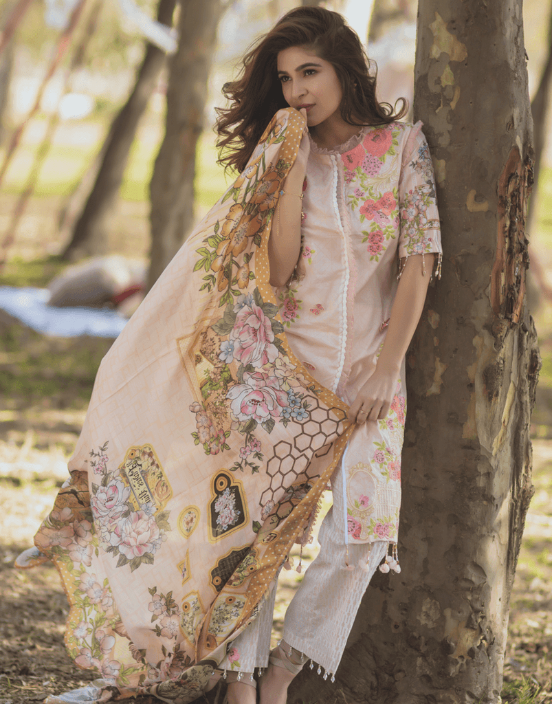 Rang Rasiya Premium Lawn Collection 2018 – Enchanted Fairytale 6B