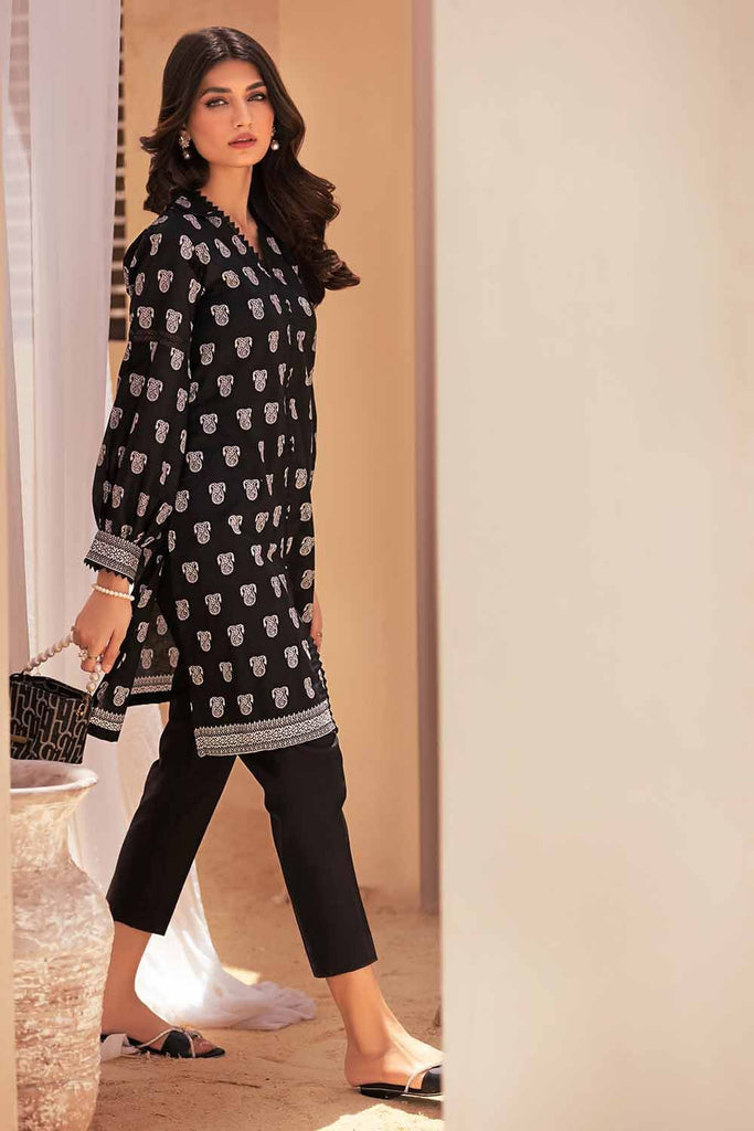 Gul Ahmed Monochrome Black & White – 2PC Printed Lawn Unstitched Suit BT-32008