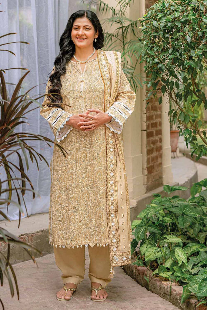 Gul Ahmed Summer 2023 - Tribute Collection – 3PC Lawn Lacquer Printed Suit CL-32182 A