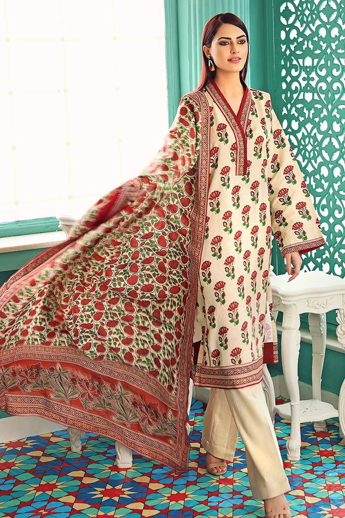 Gul Ahmed Winter Collection – 3 PC Twill Linen Suit LT-13