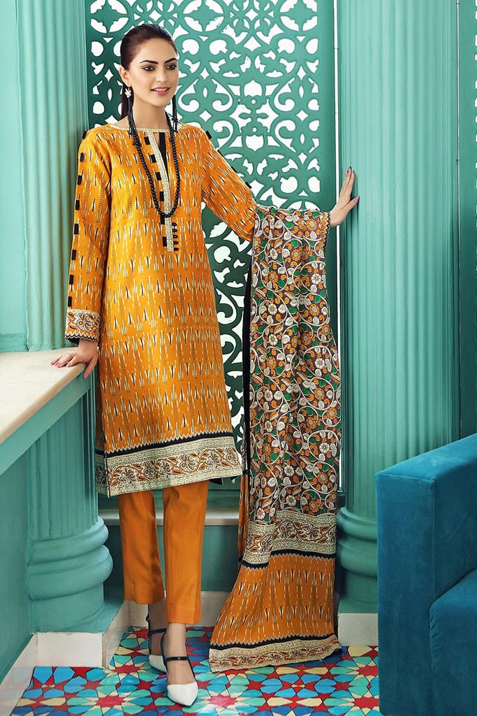 Gul Ahmed Winter Collection – 3 PC Twill Linen Suit LT-17